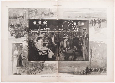 SUMMER NIGHT SCENES IN NEW YORK
drawn by W. T. Smedley 